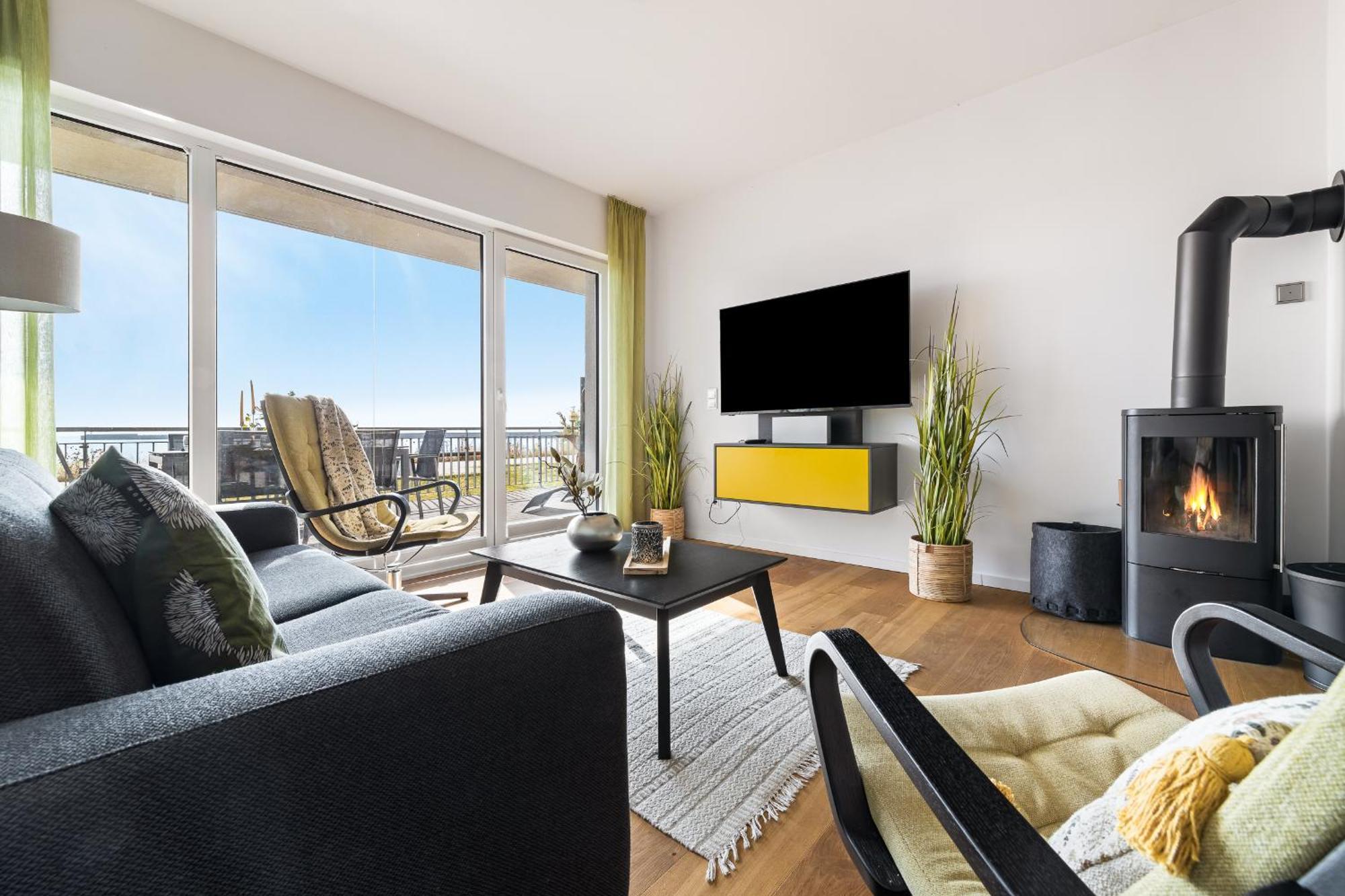 Ocean Vibes- EG, Ostseeblick, Terrasse, Kamin Olpenitz Exterior foto